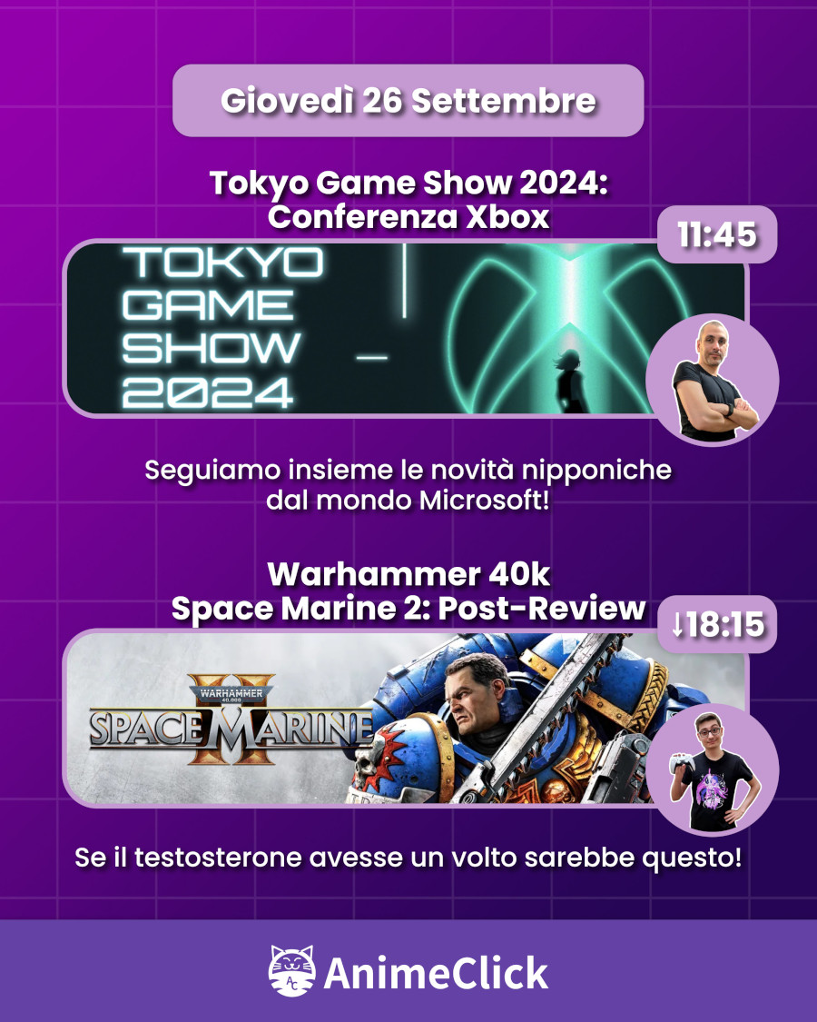 AnimeClick su Twitch: programma dal 23 al 29 settembre